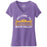 B&B Dry Goods LSU Tigers Welcome To Death Valley Womens V-Neck T-Shirt - Purple