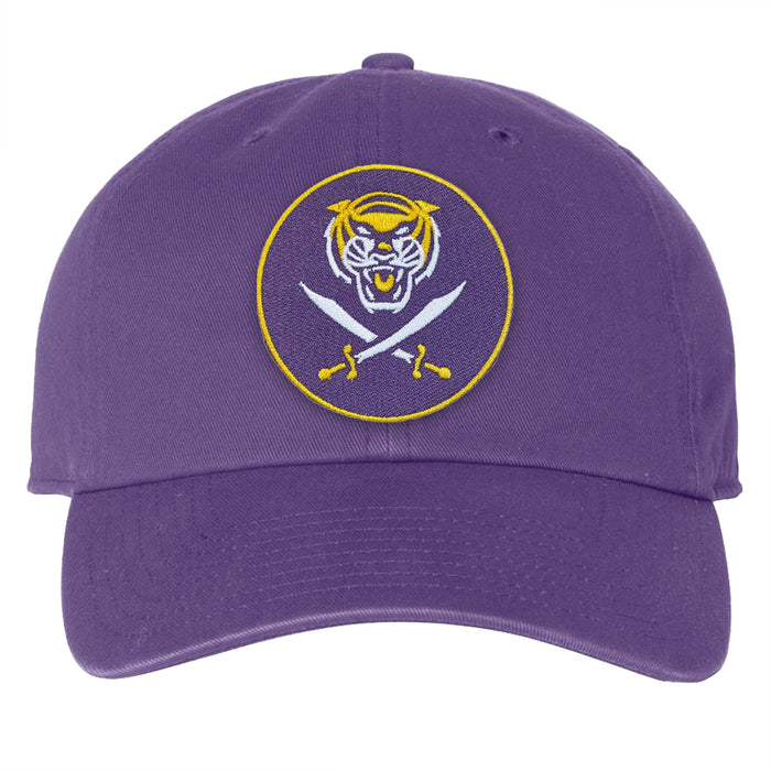 Bengals & Bandits 47 Brand Round Patch Clean Up Hat - Purple