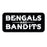 Bengals & Bandits Stacked Text 3x2 Die Cut Decal