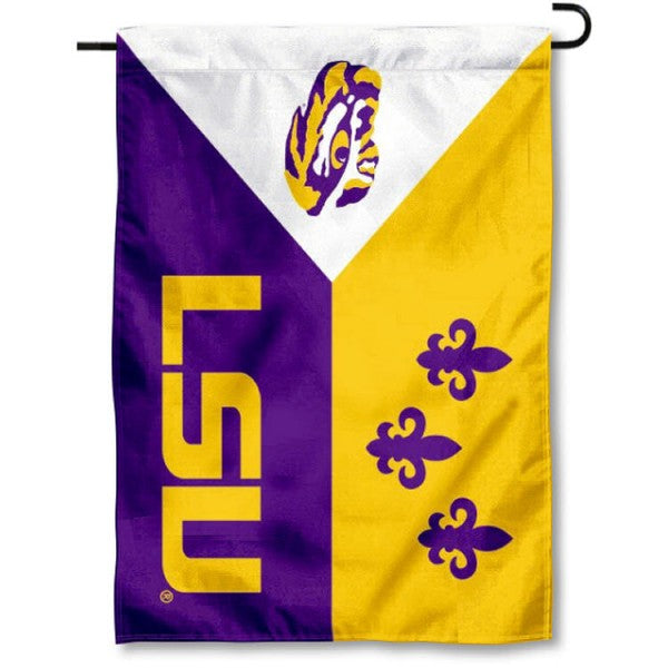 LSU Tigers Acadiana 13" x 18" Printed Garden Flag - Purple