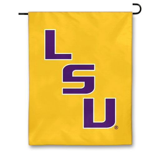 LSU Tigers Stair Step 13" x 18" Printed Garden Flag - Gold