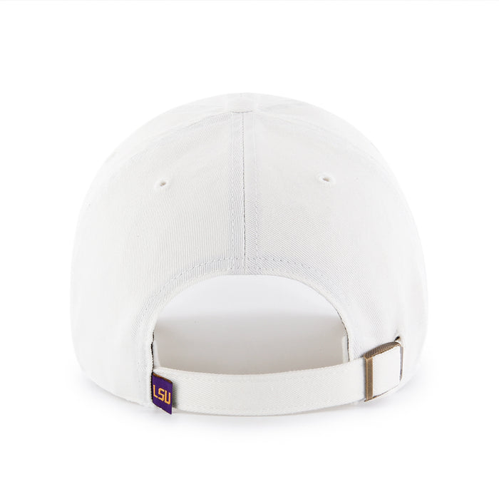 LSU Tigers 47 Brand Interlock Clean Up Adjustable Hat - White