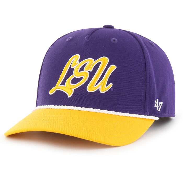 LSU Tigers 47 Brand Overhand Script Two Tone MVP Rope Hat - Purple