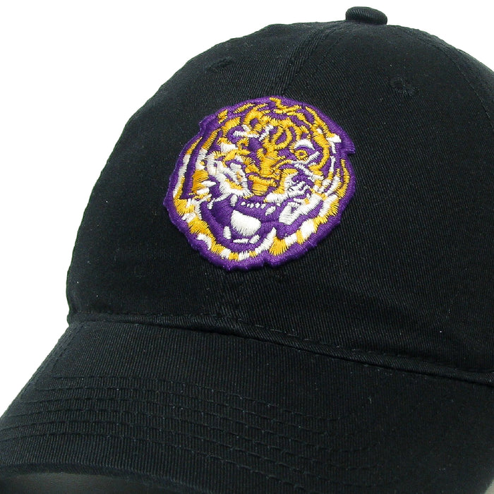 LSU Tigers Legacy Round Vault Relaxed Twill Hat - Black