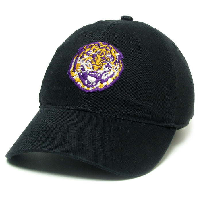 LSU Tigers Legacy Round Vault Relaxed Twill Hat - Black