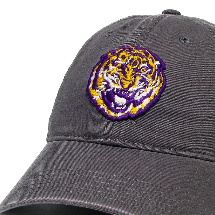 LSU Tigers Legacy Round Vault Relaxed Twill Hat - Dark Grey