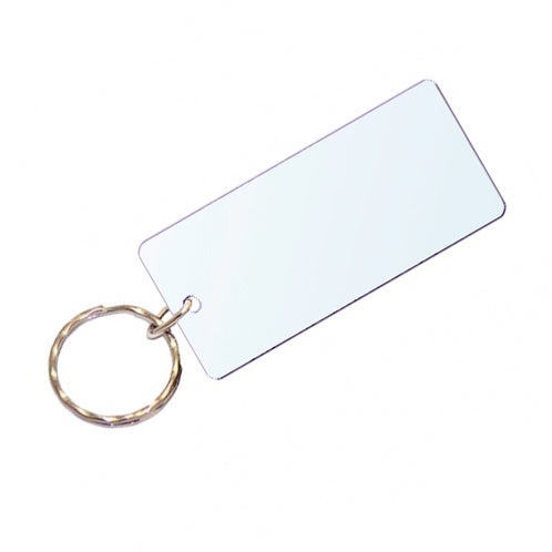 LSU Tigers Acrylic Stipe Mirror Keychain - Purple