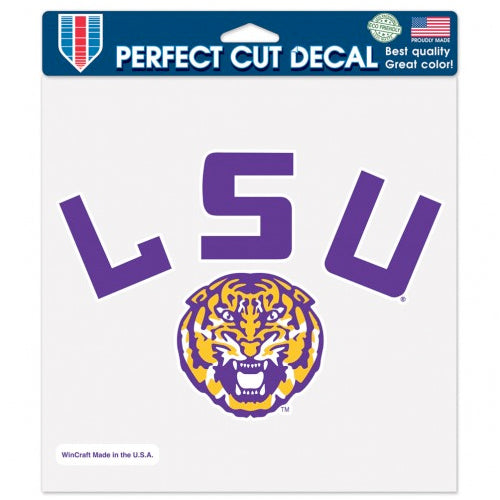 Craftique LSU Tigers Large Logo Decal - Officially Licensed - 11.25" X 9.5" - USA Made