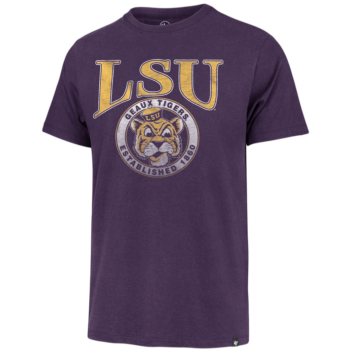 LSU Tigers 47 Brand Beanie Mike Inner Circle Franklin T-shirt - Purple