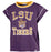 LSU Tigers 47 Brand Beanie Mike Maya Cut Off Sleeve T-Shirt - Purple