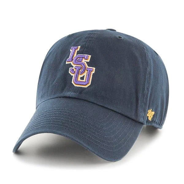 LSU Tigers 47 Brand Interlock Clean Up Adjustable Hat - Navy