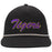 LSU Tigers Ahead Script Colonial Structured Rope Hat - Black