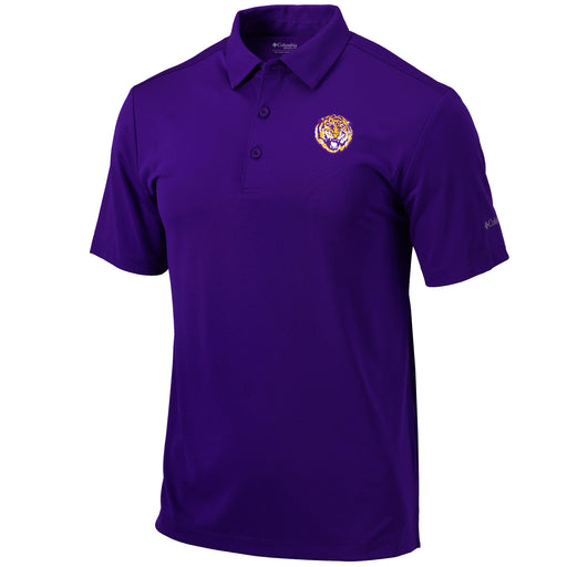 LSU Tigers Columbia Sportswear Round Vault Drive Polo - Purple