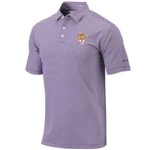 LSU Tigers Columbia Beanie Mike Club Invite Polo - Purple