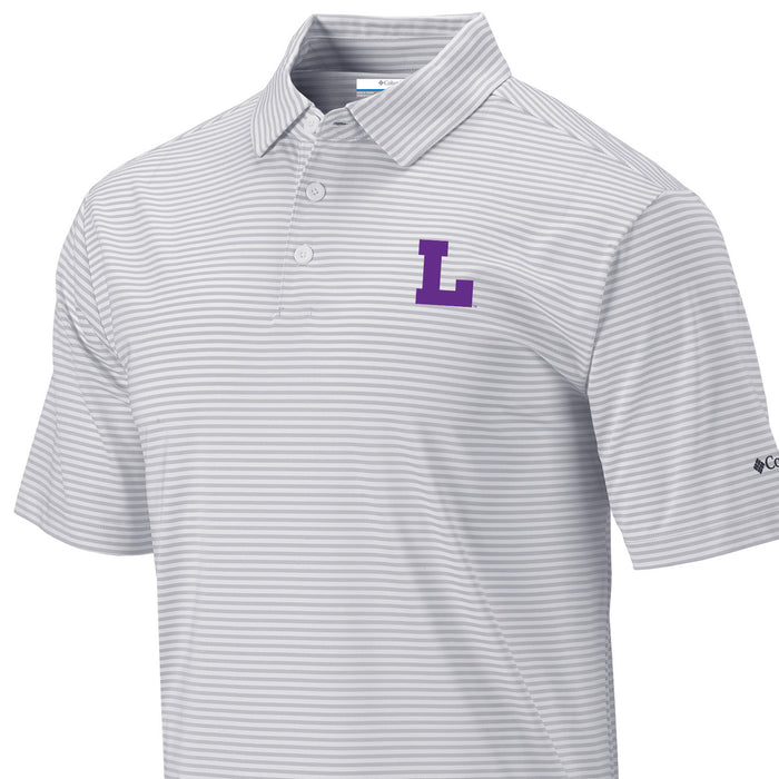 LSU Tigers Columbia Vault L Club Invite Polo - Cool Grey