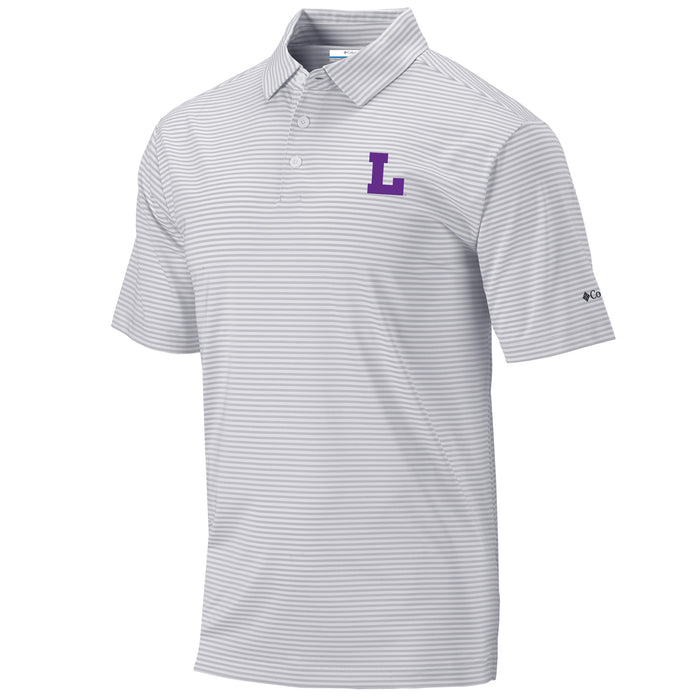 LSU Tigers Columbia Vault L Club Invite Polo - Cool Grey