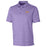 LSU Tigers Cutter & Buck Forge Heather Stretch Silhouette Tiger Polo - Purple