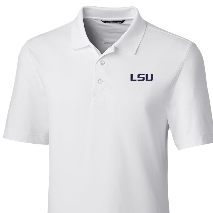 LSU Tigers Cutter & Buck Forge Polo - White