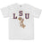 LSU Tigers Dunking Tiger Arch Basketball Garment Dyed T-Shirt - White