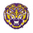 LSU Tigers Iron On Embroidered Patch - Tiger Head