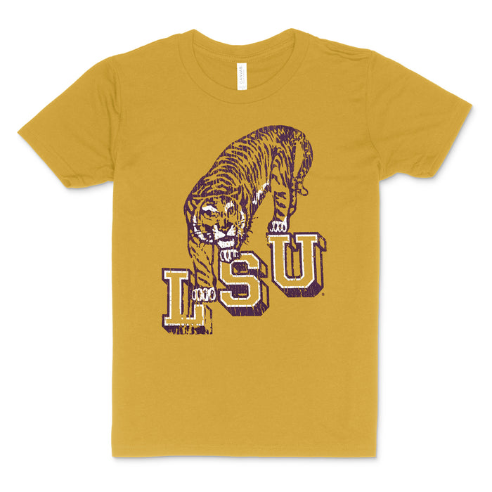 LSU Tigers Highland & State Pub Crawl Youth T-Shirt - Antique Gold