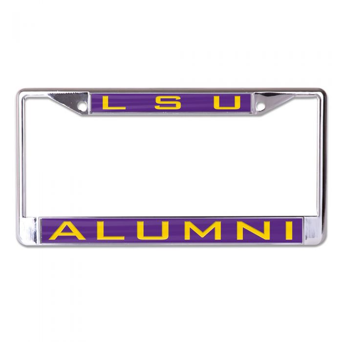 LSU Tigers Laser-Cut License Plate Frame - LSU Alumni