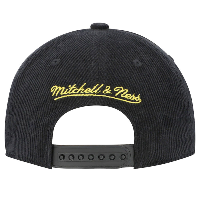 LSU Tigers Mitchell & Ness Corduroy Script Youth Snapback Hat - Black