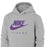 LSU Tigers Nike Club Fleece Focus Youth Pullover Hoodie Sweatshirt - Heather Grey
