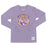 LSU Tigers Retro Brand Round Vault Kids Tri-Blend Long Sleeve T-Shirt - Purple