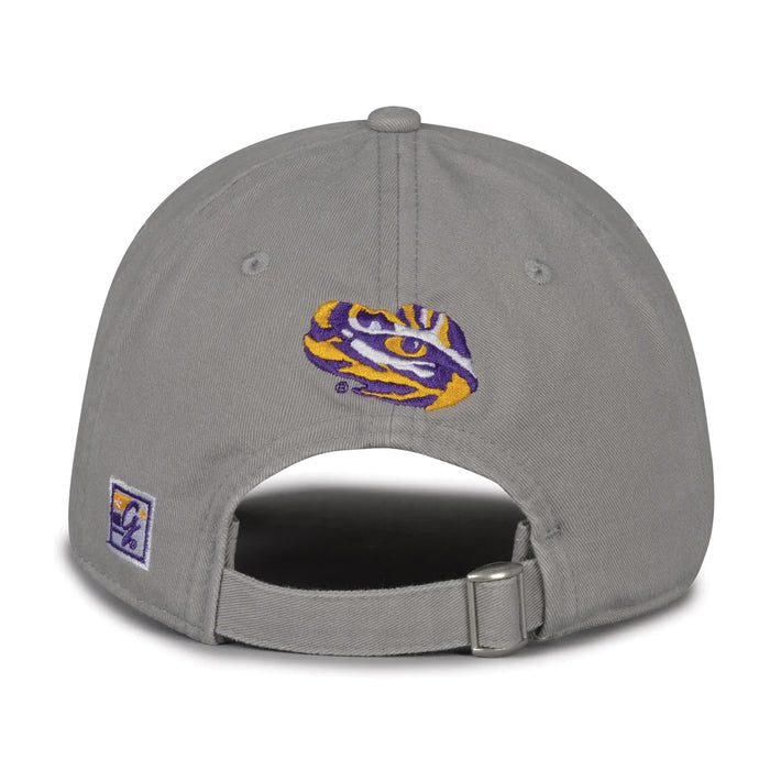 LSU Tigers The Game Classic 3 Bar Adjustable Strap Hat - Grey