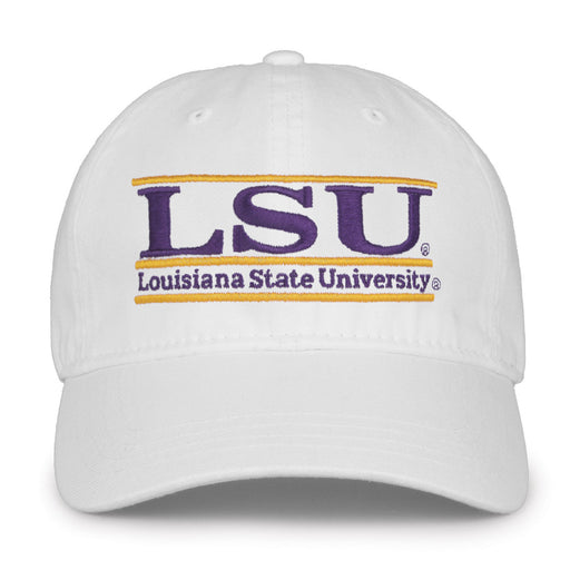 LSU Tigers The Game Classic 3 Bar Adjustable Strap Hat - White