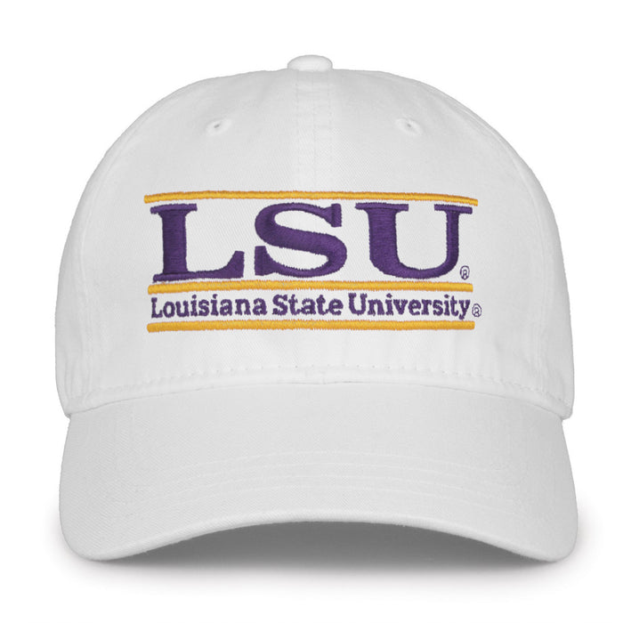 LSU Tigers The Game Classic 3 Bar Adjustable Strap Hat - White