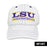 LSU Tigers The Game Classic 3 Bar Infant Contrast Stitch Hat - White