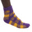 LSU Tigers ZooZatz Plaid Fuzzy Socks - Purple