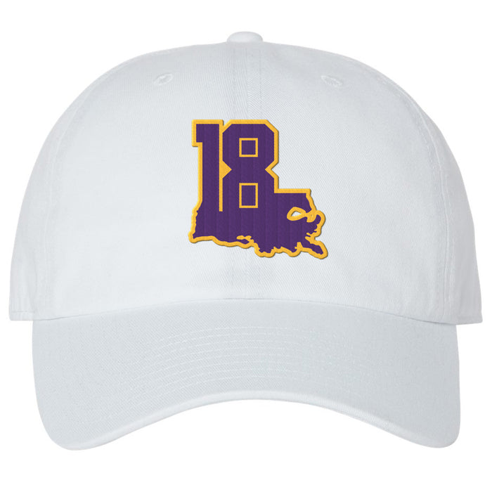 'Louisiana 18' Hester Sports Foundation 47 Brand Clean Up Hat - White