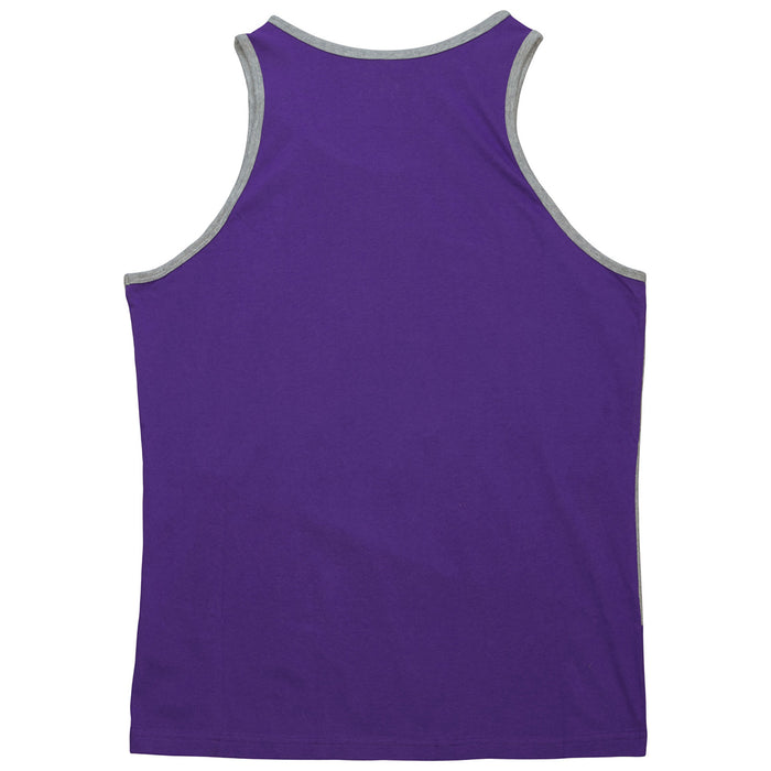 LSU Tigers Mitchell & Ness Beanie Mike Color Block Tank Top - Purple / Gold / Grey
