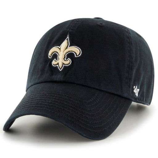 New Orleans Saints 47 Brand Fleur De Lis Clean Up Adjustable Hat - Black