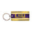 LSU Tigers Acrylic Stipe Mirror Keychain - Purple
