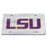LSU Tigers Wincraft Laser-Cut Acrylic License Plate - Silver