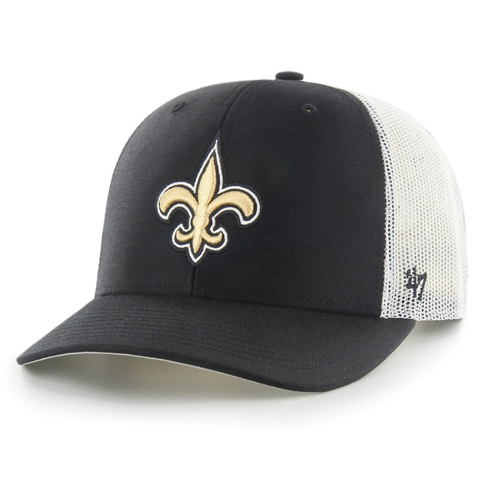 New Orleans Saints 47 Brand Fleur De Lis Structured Trucker Hat - Black